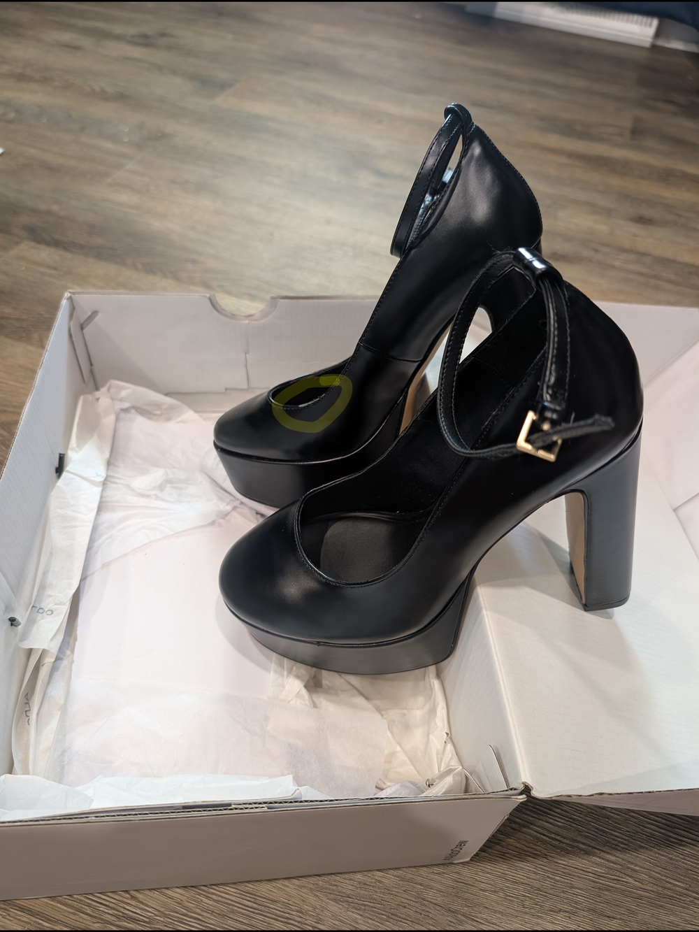Aldo Black Platform Mary Jane Pumps - Picture 7 of 7